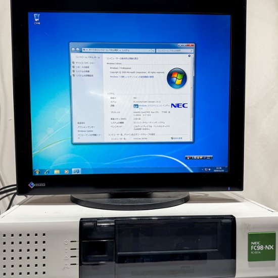 NEC FC98-NX FC-D21A model S72V5R Windows7 Pro 32bit HDD 80GB RAS 90日保証画像