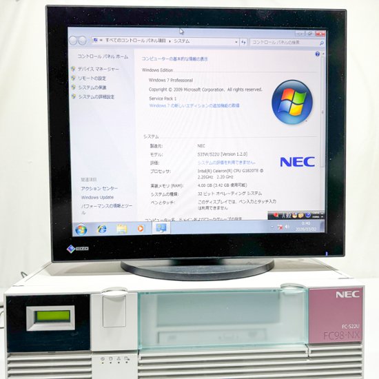 NEC FC98-NX FC-S22U model S71R6E Windows7 Pro SP1 32bit HDD 160GB 90日保証画像