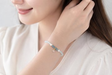 光を映す海 アクアマリンブレスレット画像