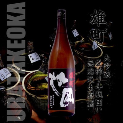 【オリジナル酒】聖泉 裏竹岡（ウラタケオカ）雄町 純米大吟醸 袋搾り斗瓶囲い 生原酒 1800mlの画像