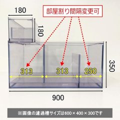 ウェット式濾過槽（ウールBOX付）（900×500×350）画像