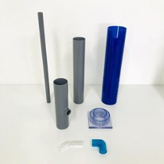 アクリル３重管キット（13Ａ×40Ａ×65Ａ）（600Ｈ水槽用）（青）（ストレートピストル）ガラス・アクリル水槽兼用の画像