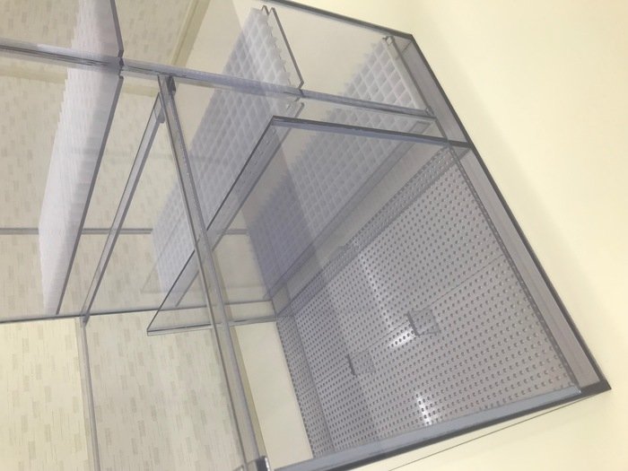 380×300×450/300H L型2層式濾過槽用（2層目の底面スノコ）｜創作品