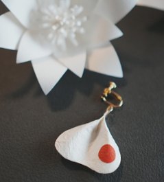 国旗シリーズ花びらピアス＆イヤリング（片耳）｜cono-hana by SuperFlower画像