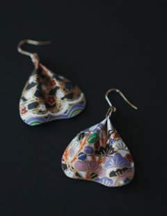 和紙の花びらピアス＆イヤリング（両耳用）｜MICOHANA by SuperFlower画像