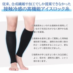 アイスロック糸 ひんやり着圧サポーター画像