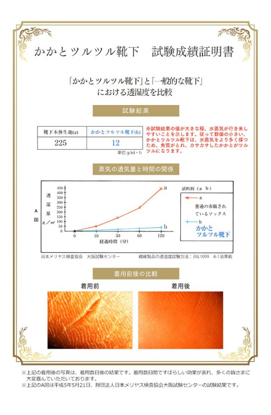 かかとツルツル靴下 薄手 足袋タイプ画像