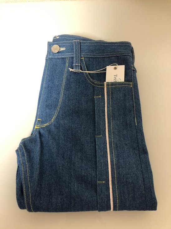 メンズ　セルビッチデニム　スカイブルー画像
