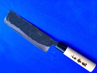 菜切包丁　160mm　白紙1号　ほう柄 ｜野菜のきざみにおススメ　｜長崎手打刃物　ネットショップ・吉光の画像