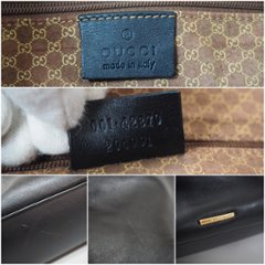 【中古】【良い】 GUCCI グッチ ハンドバッグ ショルダーバッグ レザー 黒色画像