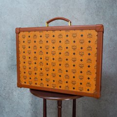 【中古】【良い】 MCM エムシーエム アタッシュケース トランクケース ビジネスバッグ ヴィンテージ コニャックの画像