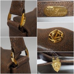 【中古】【良い】 OLDGUCCI オールドグッチ ヴィンテージグッチ ハンドバッグ フォーマルバッグ 1970年代 70's ミラー付き画像