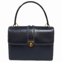 【中古】【良い】 OLDGUCCI オールドグッチ ヴィンテージグッチ ハンドバッグ 1970年代 70'S ネイビー画像