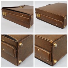 【中古】【良い】 OLDGUCCI オールドグッチ ヴィンテージグッチ アタッシュケース トランクケース ビジネスバッグ 1970年代 70’s ブラウン画像