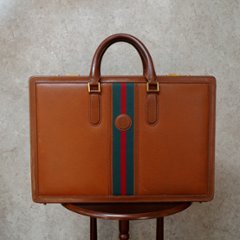 【中古】【可】 OLDGUCCI オールドグッチ ヴィンテージグッチ アタッシュケース ビジネスバッグ 1970年代 70'S ブラウン メキシコ製画像