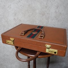 【中古】【可】 OLDGUCCI オールドグッチ ヴィンテージグッチ アタッシュケース ビジネスバッグ 1970年代 70'S ブラウン メキシコ製画像