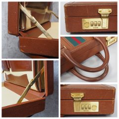 【中古】【可】 OLDGUCCI オールドグッチ ヴィンテージグッチ アタッシュケース ビジネスバッグ 1970年代 70'S ブラウン メキシコ製画像