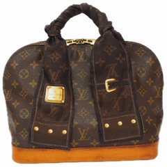 【中古】【良い】 LOUIS VUITTON ルイ・ヴィトン モノグラム ニューデニムツイリー スカーフ バンドー ブラウン M72338画像