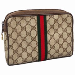 【中古】【良い】 OLDGUCCI オールドグッチ ヴィンテージグッチ アクセサリーコレクション クラッチバッグ ポーチ シェリーライン 1980年代画像