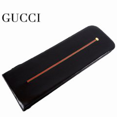 【中古】【良い】 OLDGUCCI オールドグッチ ヴィンテージグッチ シェリーライン ネクタイケース 1970年代 70'S ブラックの画像