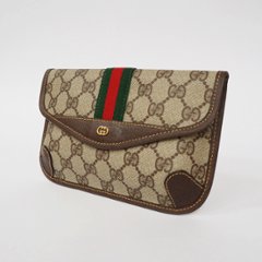 【中古】【非常に良い】 OLDGUCCI オールドグッチ ヴィンテージグッチ シェリーライン ポーチ 1970年代の画像