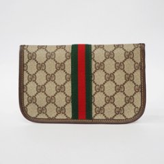 【中古】【非常に良い】 OLDGUCCI オールドグッチ ヴィンテージグッチ シェリーライン ポーチ 1970年代画像