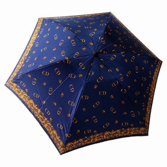 【中古】【良い】 Christian Dior クリスチャンディオール 折りたたみ傘 雨傘 日傘 カバー付き画像