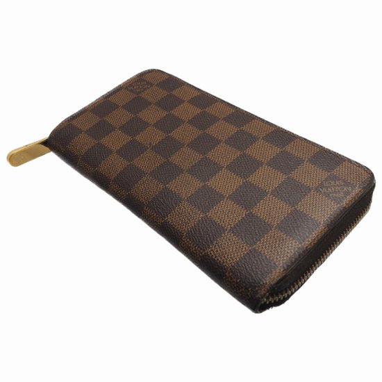 【中古】【良い】 LOUIS VUITTON ルイヴィトン ダミエ エベヌ ジッピーウォレット 財布 長財布 N60015画像