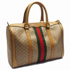 【中古】【良い】 OLDGUCCI オールドグッチ ヴィンテージグッチ マイクロGG シェリーライン ミニボストンバッグ 1970年代の画像