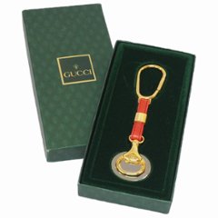 【中古】【非常に良い】 OLDGUCCI オールドグッチ インターロッキングG キーホルダー ヴィンテージキーホルダー キーリング バッグチャームの画像