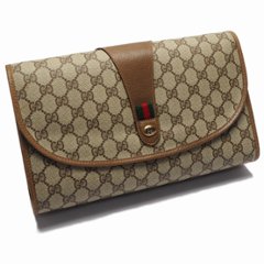 【中古】【良い】 OLDGUCCI オールドグッチ ヴィンテージグッチ アクセサリーコレクション クラッチバッグ シェリーライン 1980年代の画像