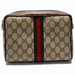 【中古】【良い】OLDGUCCI オールドグッチ GUCCIPARFUMS グッチパフューム シェリーライン クラッチバッグ コスメポーチ 化粧ポーチ 1972年 70'S 画像