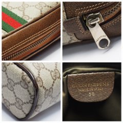 【中古】【良い】OLDGUCCI オールドグッチ GUCCIPARFUMS グッチパフューム シェリーライン クラッチバッグ コスメポーチ 化粧ポーチ 1972年 70'S 画像