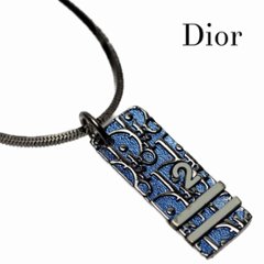 【中古】【良い】 Christian Dior クリスチャンディオール トロッタープレート ネックレス ペンダントの画像