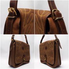 【中古】【良い】 OLDGUCCI オールドグッチ ヴィンテージグッチ ショルダーバッグ ブラウン 1980年代 画像