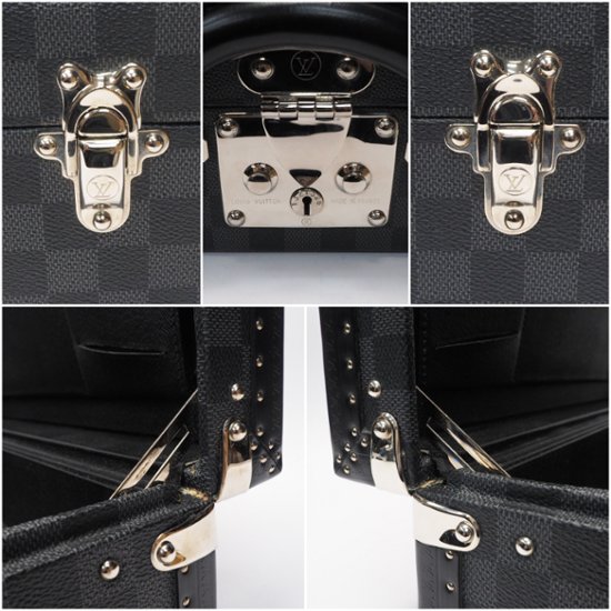 【中古】【非常に良い】 LOUIS VUITTON ルイヴィトン ダミエグラフィット プレジデント45 トランクケース N48190 画像