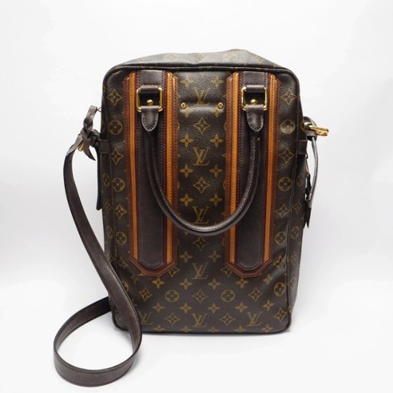 【中古】【良い】 LOUIS VUITTON ルイヴィトン モノグラムベキア ポルトドキュマン ヴェルティカル ショルダーバッグ 2way M95529画像