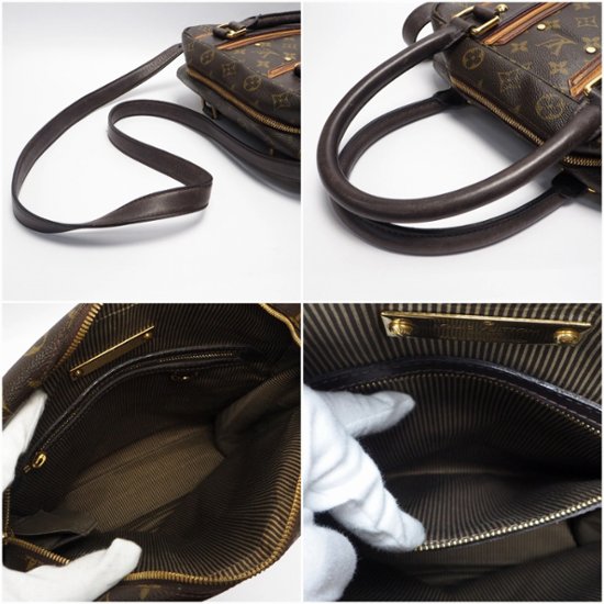 【中古】【良い】 LOUIS VUITTON ルイヴィトン モノグラムベキア ポルトドキュマン ヴェルティカル ショルダーバッグ 2way M95529画像