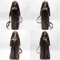 【中古】【良い】 LOUIS VUITTON ルイヴィトン モノグラムベキア ポルトドキュマン ヴェルティカル ショルダーバッグ 2way M95529画像