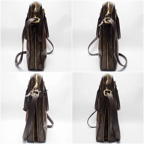 【中古】【良い】 LOUIS VUITTON ルイヴィトン モノグラムベキア ポルトドキュマン ヴェルティカル ショルダーバッグ 2way M95529画像